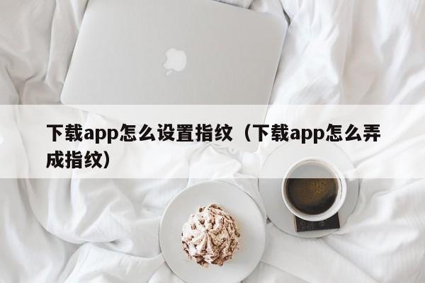 下载app怎么设置指纹（下载app怎么弄成指纹）